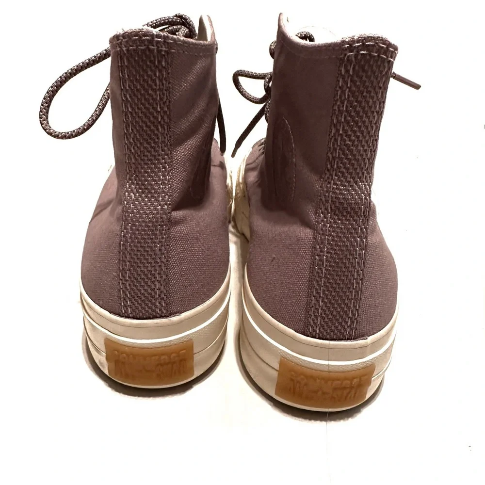 Converse CTAS Hi Lift Lucid Lilac Canvas Platform Sneakers